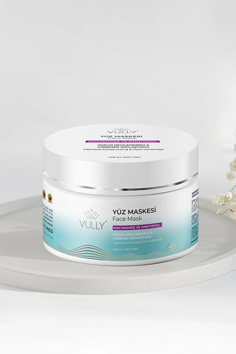 VULLY Pore Minimizing and Intense Hydration Face Mask 150ml (Niacinamide - Panthenol)