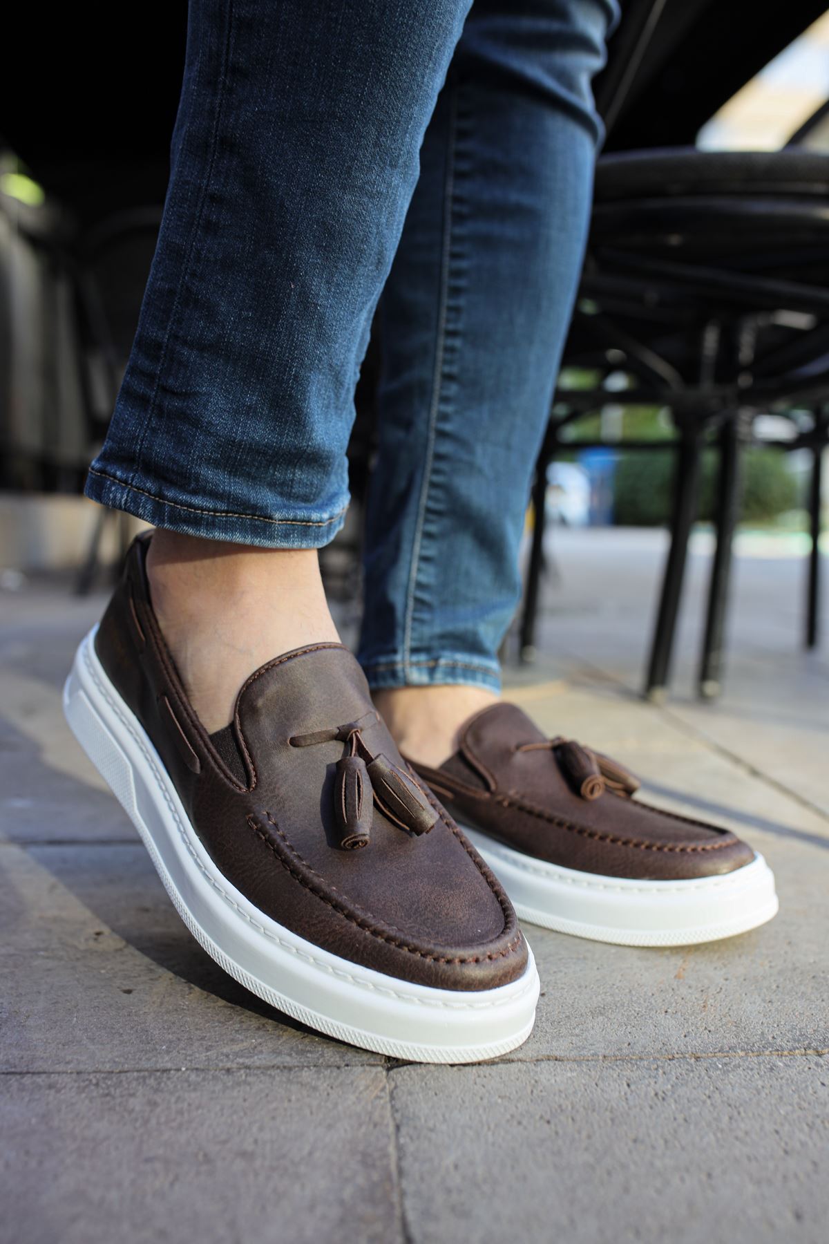 MN127 - CBT Loafer-X მამაკაცის ფეხსაცმელი ყავისფერი