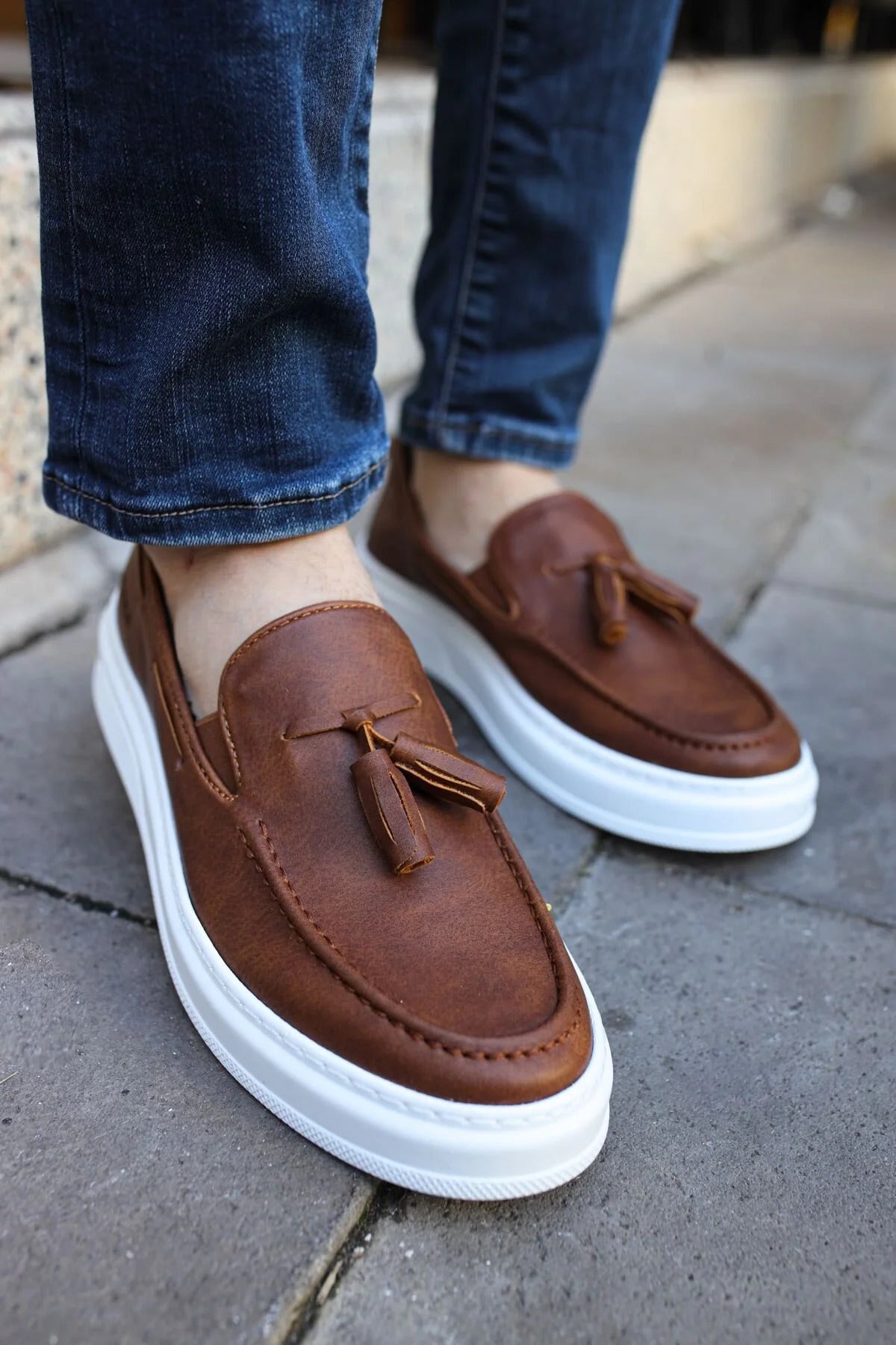 MN127 - CBT Loafer-X მამაკაცის ფეხსაცმელი თაფლისფერი