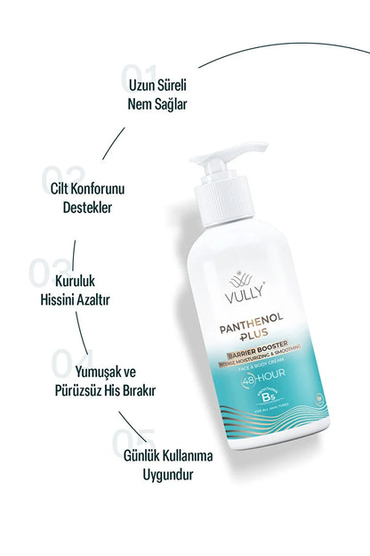 VULLY Panthenol Plus 48-hour Intensive Hydrating and Restorative Face and Body Cream 250 ml