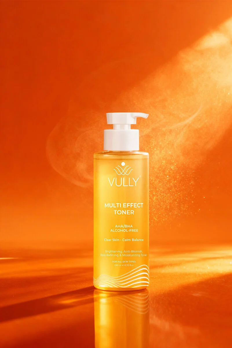 VULLY Alcohol-Free Multi-Effect Tonic for Pore Contraction-Image Enhancement-Blemishes-Acne-Hydration 200ml