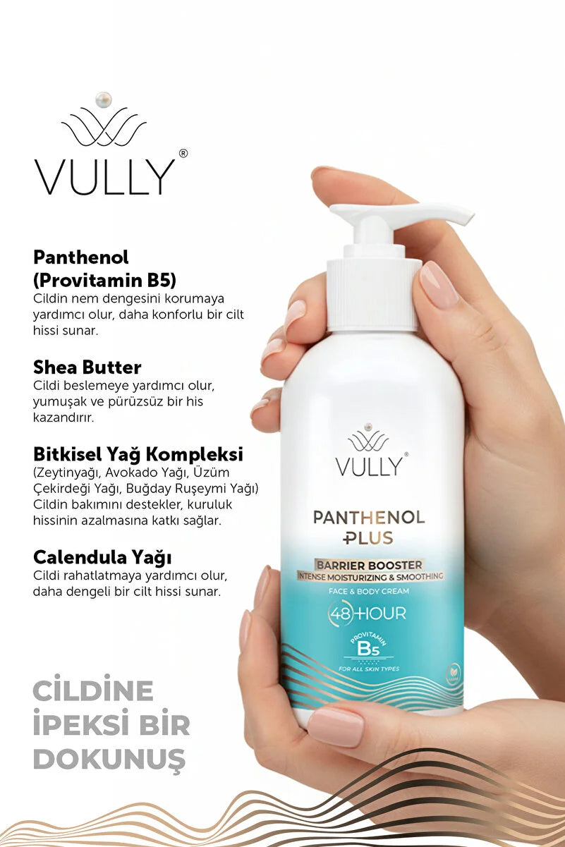 VULLY Panthenol Plus 48-hour Intensive Hydrating and Restorative Face and Body Cream 250 ml