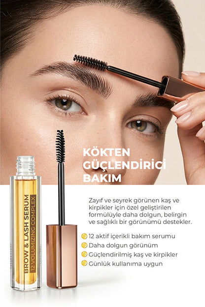 VULLY 12 Active Ingredients Volumizing - Volumizing - Enhancing and Lengthening Eyebrow and Eyelash Serum 5ml