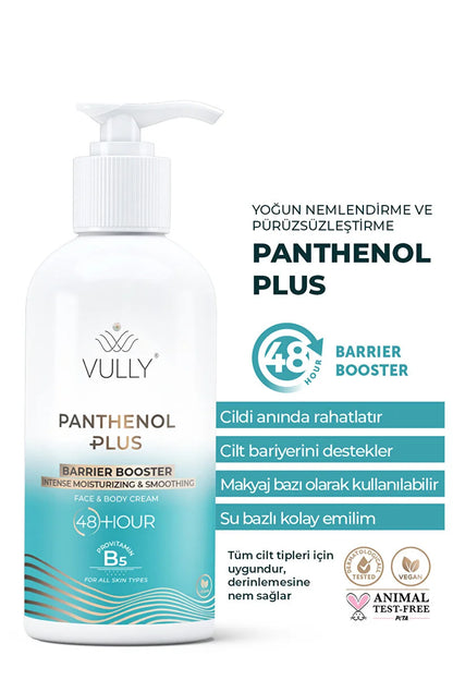 VULLY Panthenol Plus 48-hour Intensive Hydrating and Restorative Face and Body Cream 250 ml