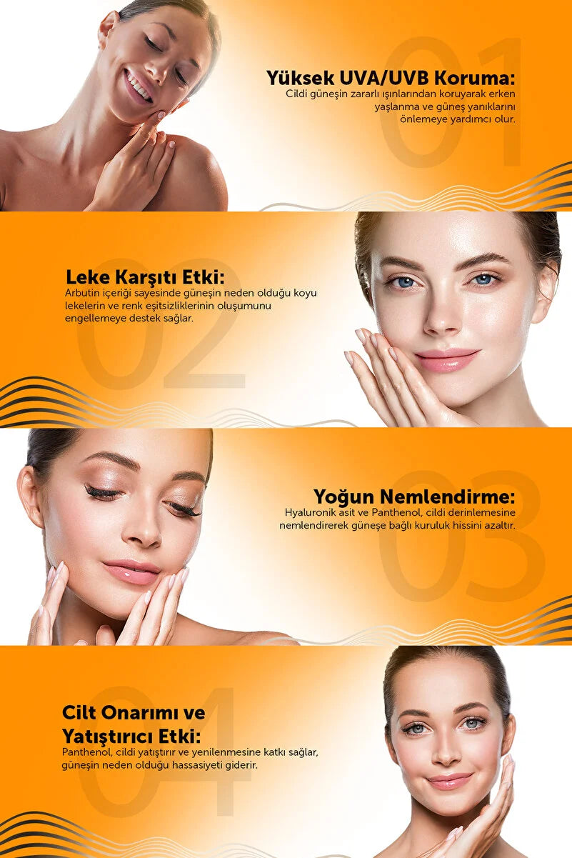 VULLY Anti-spot - Brightening and Moisturizing High Protection SPF+50 Face and Body Sun Cream 50ml