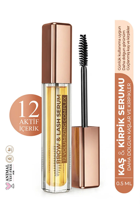 VULLY 12 Active Ingredients Volumizing - Volumizing - Enhancing and Lengthening Eyebrow and Eyelash Serum 5ml
