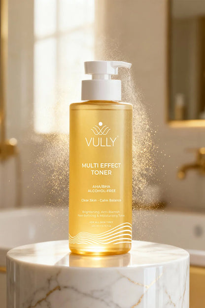 VULLY Alcohol-Free Multi-Effect Tonic for Pore Contraction-Image Enhancement-Blemishes-Acne-Hydration 200ml
